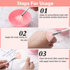 Patelai 14 Pieces Fan Brushes Applicator Mask Brushes for Facial Makeup Tools for Face CosmeticPink