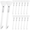 Patelai 14 Pieces Fan Brushes Applicator Mask Brushes for Facial Makeup Tools for Face CosmeticWhite
