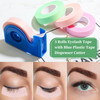 Maitys 3 Rolls Eyelash Tape for Lash Extensions with Dispenser Cutter Breathable Fabric PE Tape Under Eye for Sensitive