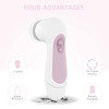 Waterproof Facial Cleansing Spin Brush Set with 5 Exfoliating Brush Heads Electric Face Scrubber Cleanser Brush by CLSEV