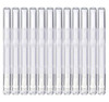 MOTYYA 12 Pack 3 ml Transparent Twist Pens Empty Nail Oil Pen with Brush Tip Cosmetic Lip Gloss Container Applicators Ey