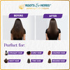 ROOTS AND HERBS Ayurvedic Oil 49 Herbs with Bhringraj Hibiscus Flower Brahmi Jatamansi Triphala for Stronger Straight Wa