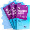 HighPerformance Oil Absorbing Sheets for Face 3 pack 150 sheets Makeup Friendly Blotting Papers for Oily Skin Oil Blotti