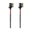 OWLFAVO Makeup Eyebrow Brush Eyelash Comb 2 Pcs Portable Eye Powder Foundation Brush Beauty Cosmetic Tool for Profession