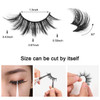 DYSILK Eyelashes Natural Look 8 Pairs 5D Lashes 17mm Mink Eyelashes Fluffy Lashes Pack Cat Eye Soft Reusable