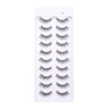 EMEDA False Eyelashes Natural Lashes Wispy 001mm Ultra Thin Band 12mm Cat Eye 10 Pairs Invisible Clear Band 3D Demi Wisp