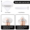 Maitys 12 Pcs Powder Puff Triangle for Face Makeup Cosmetic Loose Powder Puff Velour Soft Body Washable Reusable Foundat