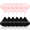 Maitys 12 Pcs Powder Puff Triangle for Face Makeup Cosmetic Loose Powder Puff Velour Soft Body Washable Reusable Foundat