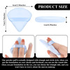Maitys 12 Pcs Powder Puff Triangle for Face Makeup Cosmetic Loose Powder Puff Velour Soft Body Washable Reusable Foundat