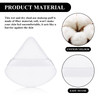Maitys 12 Pcs Powder Puff Triangle for Face Makeup Cosmetic Loose Powder Puff Velour Soft Body Washable Reusable Foundat