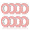 Flezoo 8 Rolls Lash Tape 9m10 Yard Pink Adhesive Breathable Fabric Eyelash Makeup Eye Tape for Eyelash Extensions Suppli