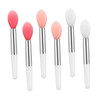 6pcs Silicone Lip Balm Applicator Small Makeup Applicator for Lip Lip Brush Applicator
