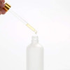 Kal pattes Dropper Bottles With Golden Caps Frosted Glass Vials Essential Oil Samples With Glass Eye Dropper Free Droppe