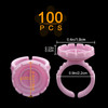 Lash Extensions Supplies100PCS Glue Rings Lash Glue Holder for Volume Lashes Fan Eyelash Ring Cup for Eyelash Extension