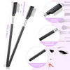 Metal Eyelash Brush 2 Pieces Grooming Eyelash Separator Mascara Metal Separated Lash Make up Brush Comb Cosmetic Separat