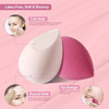 DUAIU 4 Pcs Makeup Sponge Set Beauty Sponge Foundation Blending Sponge Flawless for Liquid Cream and Powder Multicolored