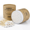 FOVURTE Bamboo Cotton Swabs 400 count Organic Cotton Swab Round Tips Natural Wooden Cotton Buds for Ears Double Heads Ea