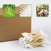 FOVURTE Bamboo Cotton Swabs 400 count Organic Cotton Swab Round Tips Natural Wooden Cotton Buds for Ears Double Heads Ea