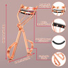 Arroyner 4Pcs Eyelash Curlers with Comb Rose Gold Beauty Eyelashes Curlers with Built in Comb Lash Curler Makeup Tool fo