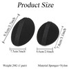 4 Pcs 2 Pairs Black Sponge Bump It Up Volume Hair Base Pads Fluffy Padding Inserts for Hairstyle Bum Maker Braid Holder