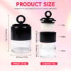 XINGZI 2Pcs 10g034oz Black Mini Empty Refillable Loose Powder Box with Powder Puff Cap and Sifter DIY Cosmetic Foundatio