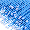 BTYMS 200 Pieces Disposable Micro Applicators Brush Dental Mascara Brushes Micro Swabs Microbrush for Lash Extensions