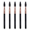 UorPoto Mascara Brush Wands Makeup Lash Spoolies Set 5Pcs Spooly Eyelash Eyebrow Brushes Applicators for Extensions Reus
