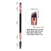 DualEnded Eyebrow Lash Tint Brush Angled Tip with Spoolie Comb for Henna by Existing Beauty