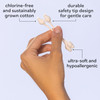Sky Organics Organic Baby Cotton Swabs 180 ct Ultra Soft Baby Safe Tips Strong Durable Hypoallergenic Chlorine Free Natu