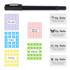 Labels for Lip Balm Tubes Value Pack of 400 Stickers 200 Writable 200 Printed Self Adhesive Fineliner Pen Included