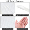 G2PLUS 200PCS Lip Gloss Applicators Transparent Disposable Lip Brushes Lipstick Gloss Wands Applicator Perfect Makeup To