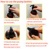 zmybcpack 4 Pack 16 OZ Empty Plastic Pump Lotion Bottles with 1 Pen Labels Silicone Funnel Amber Color Lotion Dispenser