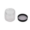 zmybcpack 48 pack 2 OZ55ml Round Clear Plastic Slime Jars With Lids Labels 2 Pens PET Containers Storage Jars Travel Jar