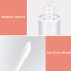 Blulu 30 Pcs 10 ml Lip Gloss Tubes Bulk Empty Refillable Lip Balm Bottle Clear Plastic Gloss Container Reusable Lipstick