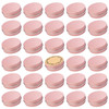 1 oz 30ml Screw Top Aluminum Tin Jar with Screw Lid and Blank Labels Rose Gold Pack of 32
