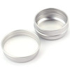 Tosnail 96 Pack of 05 OZ15 ML Mini Round Tins with Screw Lids Aluminum Empty Tin Containers Metal Storage Jars Travel Co