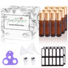 PrettyCare 12 Pack 10 ml Essential Oil Roller Bottles with Stainless Steel Roller Ball Refillable Leakproof Empty Thick