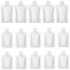 TUZAZO 15 Pack Travel Pouches for Toiletries TSA Approved Travel Size Container Refillable Empty Small Stand Up Travel P