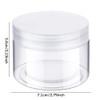 SATINIOR 6 Pack 5 oz Plastic Jars Containers with Lids Widemouth Refillable Leakproof Reusable Round Empty Jars for Trav