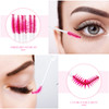 80 Pieces Disposable Mascara Brushes Tubes Set 40 Pieces Empty Mascara Wand Tube with 40 Pieces Eyelash Brush Makeup Too
