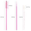 300 PCS Eyelash Extension Supplies Kit Disposable Micro Swab Brush Eyebrow Spoolies Lip Stick Brush Mascara Wand Applica