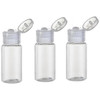 12Pcs 15ml05oz Empty Clear Plastic Bottle With Clear Flip Cap Jar Pot Vial Container For Emollient Water Sample Shower G