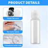 12Pcs 15ml05oz Empty Clear Plastic Bottle With Clear Flip Cap Jar Pot Vial Container For Emollient Water Sample Shower G