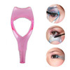2PCS Women Lady Upper Lower Eyelash Mascara Guard Applicator Guide Template with Eyelash Comb Girls Plastic Eye Lash Ass