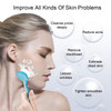 4 Colors Facial Cleansing Brush Beomeen Face Scrubber Exfoliating Brush Face Wash Scrub Exfoliator for Skin Care Makeup