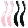 G2PLUS 4PCS Folding Eyelash Comb Eyebrow Comb Metal Teeth Eyelash Separator Comb Eyelash Brush and Comb Professional Too