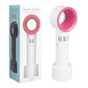 fenshine Portable USB Rechargeable Mini Fan Eyelash Fan Dryer Bladeless Handheld for Eyelash Extension Air Conditioning