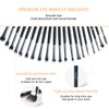 MSQ Eyeshadow Brushes Set 20pcs Makeup Eye Brushes Eyeshadow Blending Brush Eyebrow Eyeliner Lip Brush Beauty BrushesBla