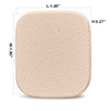 OWLFAVO 2pcs Square Makeup Sponges with 1 Travel Case Beauty Face Primer Compact Powder Puff Blender Sponge Replacement