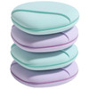 Foundation Sponge BSMALL Blender Sponge for Liquid Cream and Powder Multicolored Makeup Sponges Pack of 4 Purple Blue